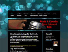 Tablet Screenshot of karaoke-entertainment.de